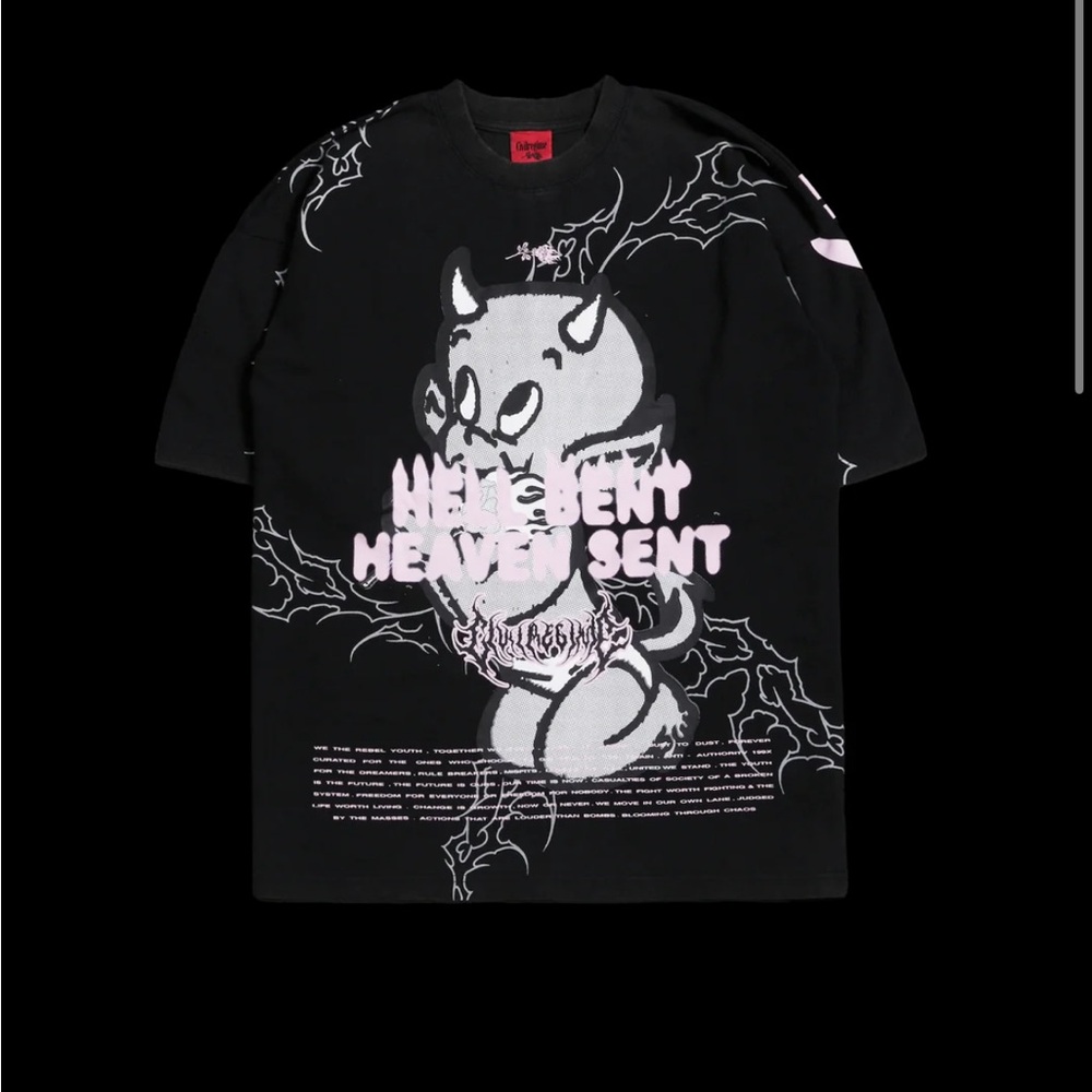 HBHS AMERICAN CLASSIC OVERSIZED TEE IN VINTAGE BLACK